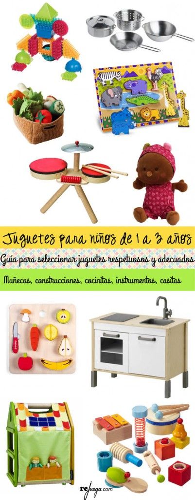 Juguetes para niños de 1 a 3 años